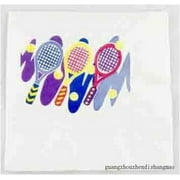 Tennis Napkins - Racquets And Balls - 3 Pack