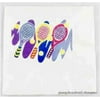 Tennis Napkins - Racquets And Balls - 3 Pack
