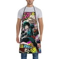 thumbnail image 4 of My Hero Academia Adjustable Bib Aprons, Waterdrop Resistant Apron with 2 Pockets for Kitchen Cooking Restaurant BBQ Painting Crafting, 4 of 7