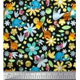 thumbnail image 1 of Soimoi Rayon Fabric Floral,Bird & Animal Cartoon Print Fabric by Yard 56 Inch Wide, 1 of 3