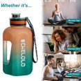 thumbnail image 3 of Djiypn Big Water Bottle, Half Gallon Drinking Water, 2.2L/74oz, Great for Gym Fitness Workout Sports Hiking and More, 3 of 9