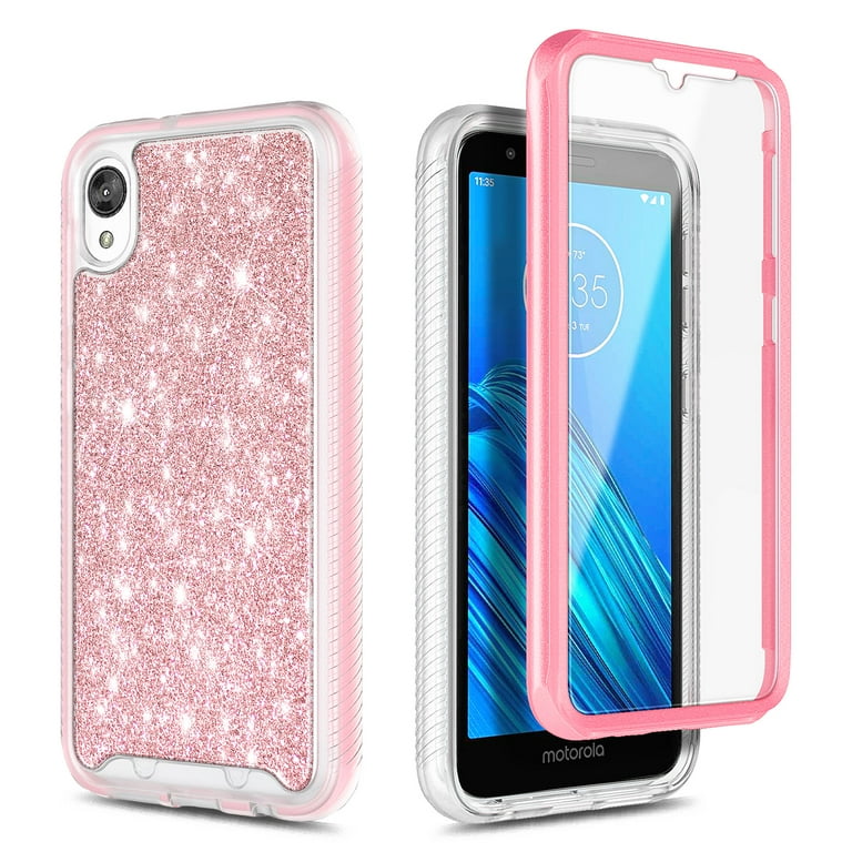 For Motorola Moto E6 Case, with Built-in Screen Protector, Nagebee