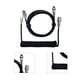 thumbnail image 5 of Cable de teclado para juegos Profesional Retráctil Conector resistente Cable de teclado en espiral para teclado mecánico Negro, 5 of 10