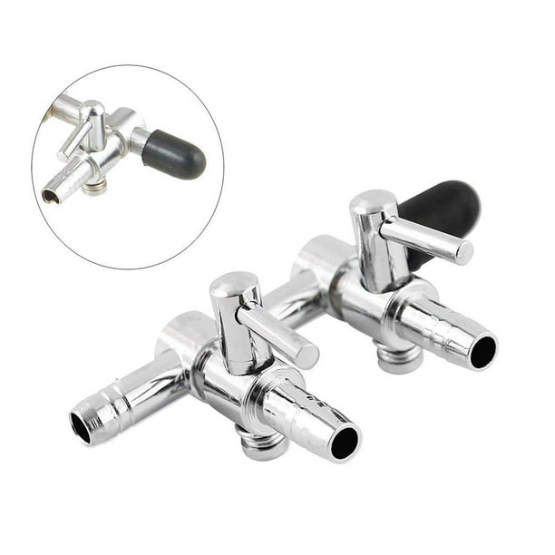 2 Way Aquarium Air Flow Control Lever Valve Distributor with 1