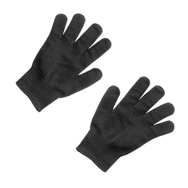 Eigraketly Guante de trabajo Equipo de protección Protector de manos Fibra Acero inoxidable Diseño grueso práctico Suministros industriales Type2 NO2