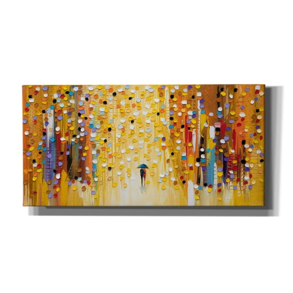 Epic Graffiti 'Hot Sunset' by Ekaterina Ermilkina, Canvas Wall Art, 24"x12"