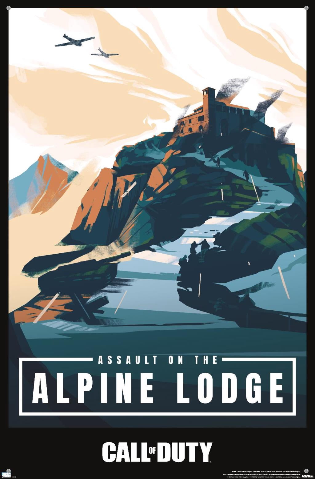 Call of Duty: Vanguard - Alpine Lodge Wall Poster with Pushpins, 22.375" x 34"