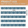 thumbnail image 3 of 5 Rolls Christmas Ribbon 1.5 inch Wide Decorative Ribbon for Gift Wrapping and Holiday Decorations Abstract Turtle Pattern, 3 of 7