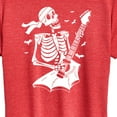 thumbnail image 3 of Instant Message - Skeleton Guitar - Women's Short Sleeve Graphic T-Shirt, 3 of 6
