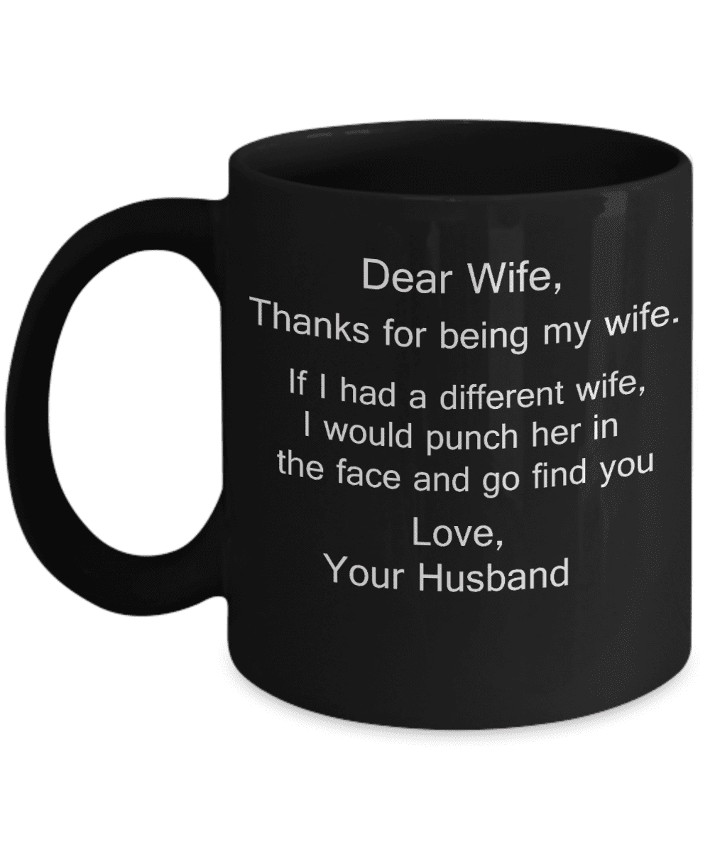 Dear Wife Deadpool coffee mug - Thanks for being my wife- Funny gifts ...