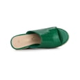 thumbnail image 4 of BLISSFUL STEP Women's Slip-On Platform Wedge Heel Wedge Sandals, 4 of 7