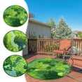 thumbnail image 1 of Green Moss Carpet Rug, Non-Slip Round Floor Mat for Bedroom, Living Room, Balcony - Soft Imitation Moss Rug with Rubber Backing, 1 of 8