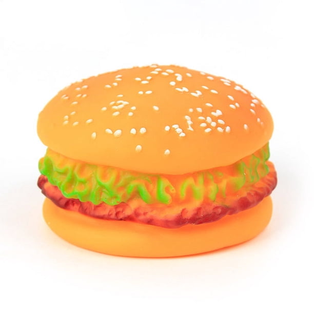 Juguete premium para perros, hamburguesa, hamburguesa con queso, juguete de dentición para mascotas, juguetes masticables de silicona para perros, suministros para mascotas