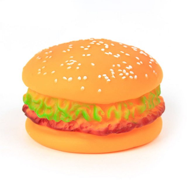 Juguete premium para perros, hamburguesa, hamburguesa con queso, juguete de dentición para mascotas, juguetes masticables de silicona para perros, suministros para mascotas