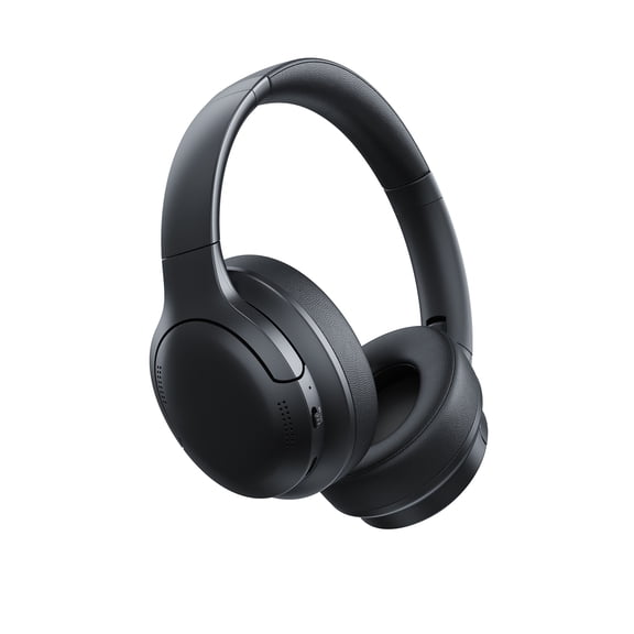 Baseus BH1 Headphones, Real-Time ANC, SuperBass 2.0, LDAC Hi-Res Sound, 80H Playtime, 5-Mic AI Clear Calls, Bluetooth 6.0 Headphones Over Ear, Black