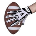 thumbnail image 4 of QUETO Gants de Rugby Unisexes Rouges Full Football Américain, 4 of 5