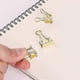 thumbnail image 5 of 2026 Binder Clips, Small Binder Clips, 50Pack, Gold, Small Clips, Paper Binder Clips, Binder Clips Small Size, Small Paper Clips, 5 of 5