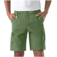 thumbnail image 2 of Cargo Shorts for Men Elastic Waist Shorts Classic-Fit Knee Length Cargo Shorts Lightweight Casual Work Shorts with Multiple Pockets, 2 of 5