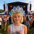 thumbnail image 2 of Iridescent Sun Headband, Bright Party Accessory for Adult Parties and Events, by Way To Celebrate, 2 of 6