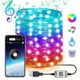 thumbnail image 4 of Smart Fairy Lights 16.54Ft Color Changing Christmas Lights 50 LED Lights For Bedroom With Bluetooth Music Sync APP Remote Control USB Powered For Party  Halloween De, 4 of 6