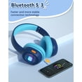 thumbnail image 4 of Auriculares Bluetooth Tronsmart KH02 para niños con límite de volumen, color azul, 4 of 9