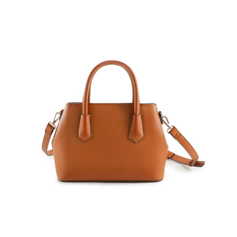 French Connection Women s Katie Smooth Satchel Handbag Sierra Walmart