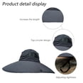 thumbnail image 3 of Sombrero Visera para el sol para hombre Sombrero de pescador Sombrero grande Protector solar UV Sombrero de pescador Sombrero para el sol de verano, 3 of 5