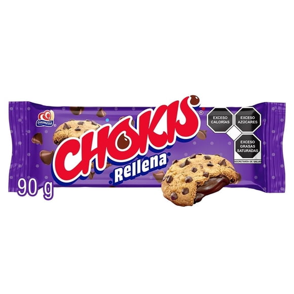 Galletas Chokis con relleno y chispas sabor chocolate 90 g