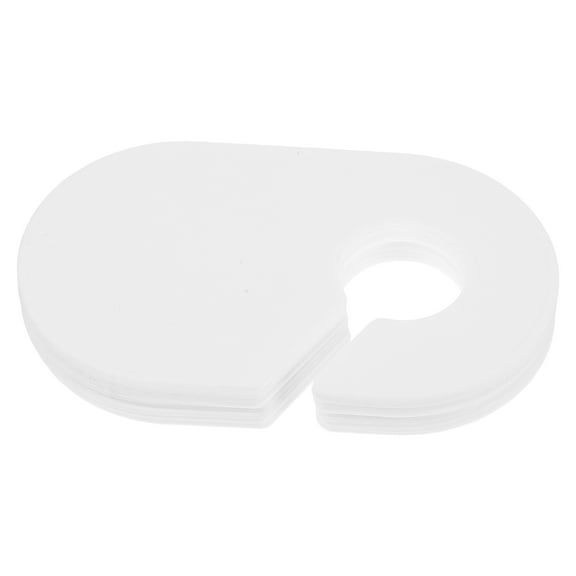 Hemobllo 10Pcs White Plastic Closet Dividers with Writable Labels for Organization