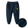 thumbnail image 2 of LYHaoo Boys Fleece Pants With Dinosaur Print Warm Thermal Kids Joggers Casual Sports Trousers For Toddler And Big Boys Comfortable Winter Pants Cute Long Pants Sizes 2-3 Years Blue, 2 of 4