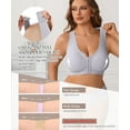 thumbnail image 6 of MINTREUS Women's Plus Size Tie-Front Everyday Bras for Women Wireless Bra Seamless T-Shirt Bra No Underwire Sleep Bra, 6 of 10