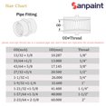 thumbnail image 2 of Sanpaint Paquete de 2 acopladores NPT de latón hembra de 1/2" x 1/2", 2 of 4
