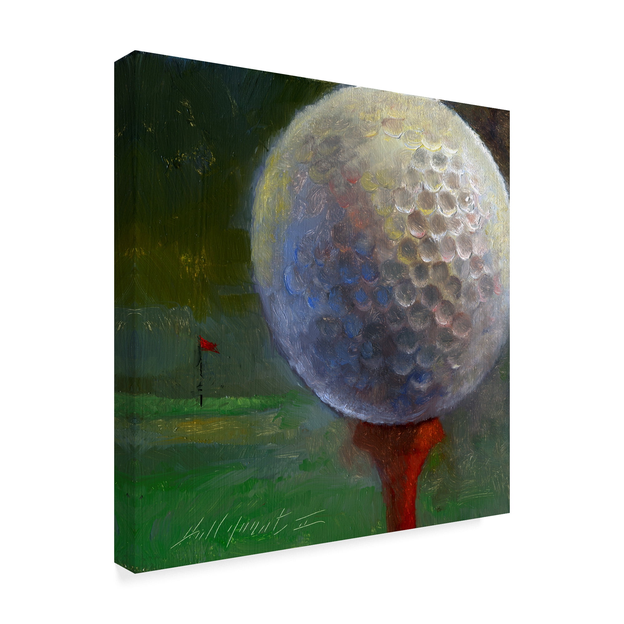 Trademark Fine Art 'Golf Ball Centered' Canvas Art by Hall Groat Ii