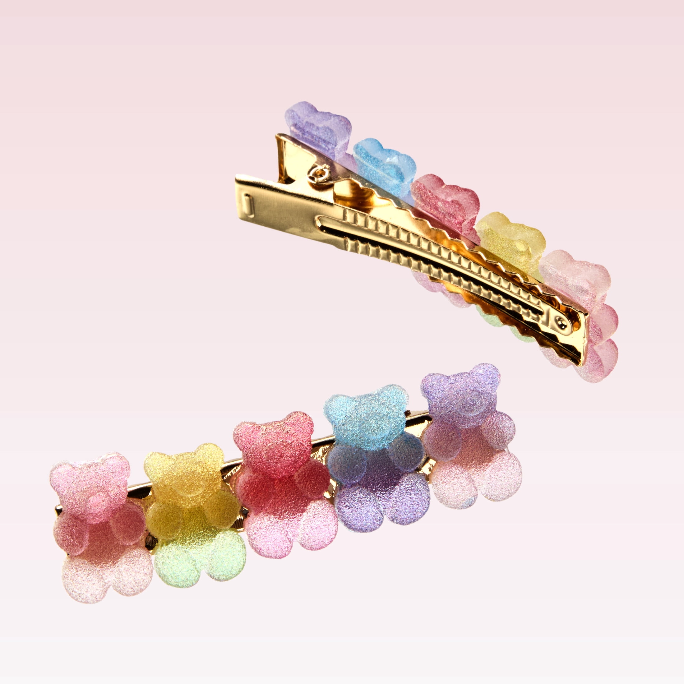 Scunci by Conair Gummy Bear Salon Clips, All Hair Types, 2 Count