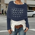 thumbnail image 2 of Women's Sweaters Cropped Off Shoulder Pullover Knit Casual Romantic Date Night Style Women's Knitted Scarf Shawl Wrap Long Openwork Lacy Cover Up Stole For Casual Outfit And Daily Wear, 2 of 5