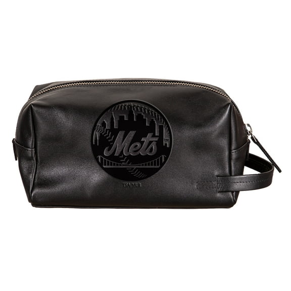 New York Mets Hybrid Leather Lined Dopp Toiletry Bag
