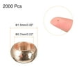 thumbnail image 2 of Uxcell 2000 Pack 1.5mm Round Crimp Beads Making Crimp End Spacer Bead, Rose Gold, 2 of 5