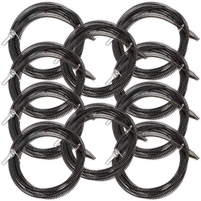 Destapador de Drenaje SnakeTol03m 10Pzas 3m ó 118" Longitud Desatascador Acero Inoxidable.