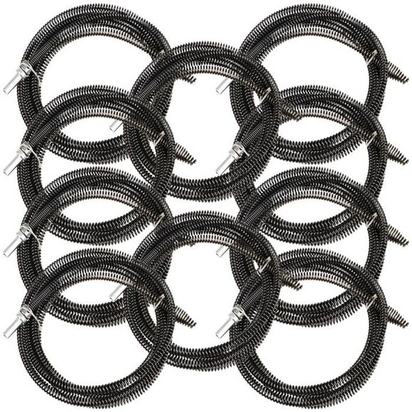 Destapador de Drenaje SnakeTol03m 10Pzas 3m ó 118" Longitud Desatascador Acero Inoxidable.