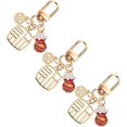 thumbnail image 2 of 3Pcs Lucky Cat Keychain Cartoon Animal Keyring Lucky Charm Key Chain Ornament Student Charm, 2 of 5