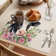 thumbnail image 3 of Cozy Farm Days Placemats Set of 2, Farmhouse Watercolor Dairy Cow Linen Texture Non-Slip Place Mats Washable Table Mats for Kitchen Dining Table Decorations Indoor/Outdoor, 3 of 9