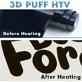 thumbnail image 6 of A-SUB 3D Puff Vinyl Black HTV Vinyl Roll 10" x 8 FT 3D Puff Heat Transfer Vinyl For Cutting Machines, PU 3D Puff Vinyl HTV, 6 of 8