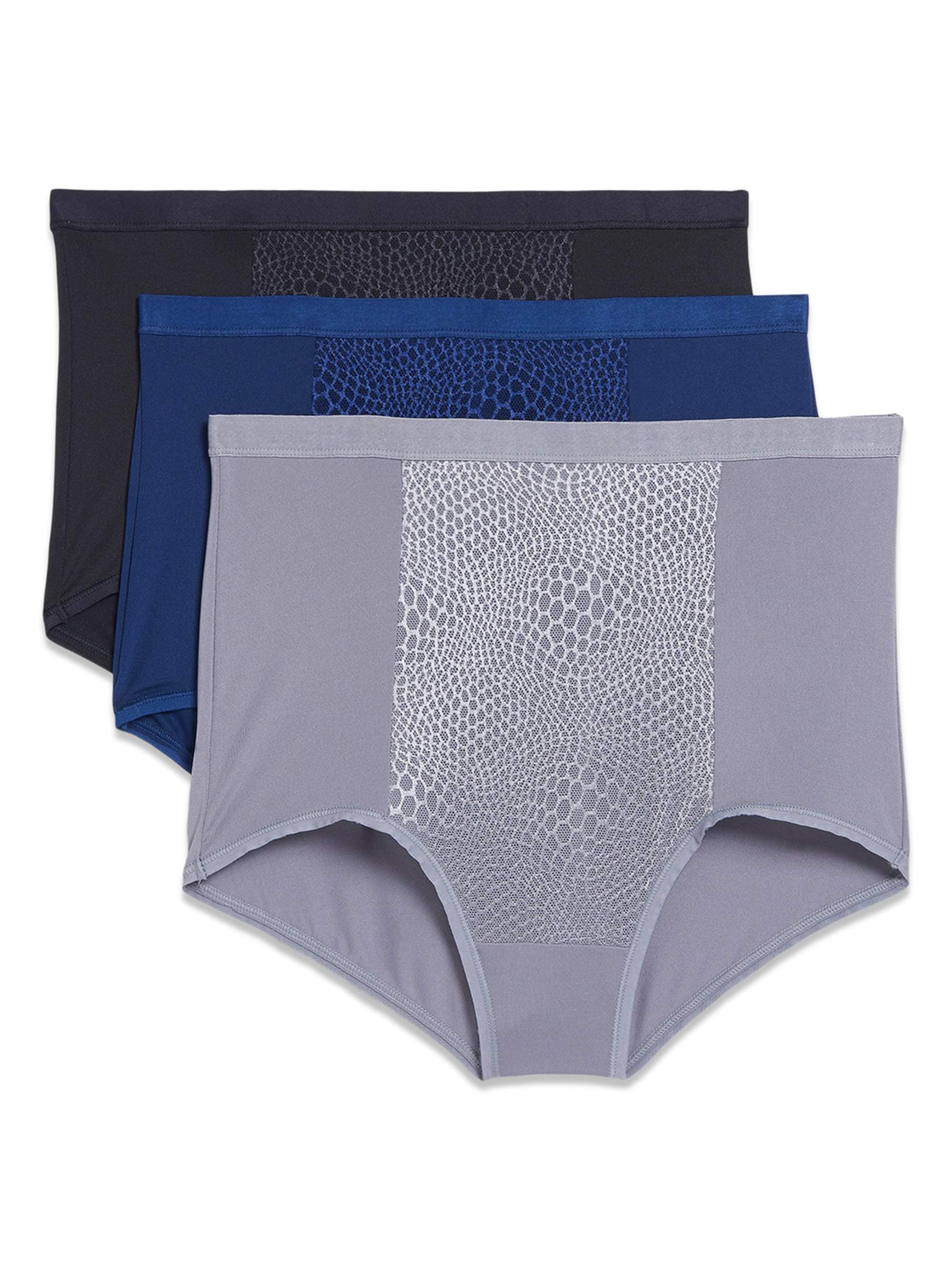 Blissful Benefits by Warner's Women's Tummy Smoothing Brief, 3-Pack