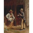 thumbnail image 3 of Thomas Waterman Wood 15x18 Black Modern Framed Museum Art Print Titled - When We Were Boys Together (1881), 3 of 5