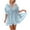 Sky Blue, variant on Sentmoon Midi Dresses for Women Regular Fit Short Sleeve V Neck 2026 Cocktail Dresses Backless Summer Dresses for Women Delightful for Work and Weekend Yellow Free Size