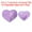 Purple, variant on Uxcell Sequin Heart Iron on Patches, Embroidered Sew Patch for Clothing and Accessories Purple