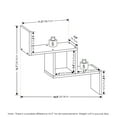 thumbnail image 2 of Furinno ROSSI Wall Mount Floating Ladder Shelf in Espresso, 2 of 5