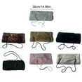 thumbnail image 3 of Faux Furs Hand Muff Adult Teens Warm Plush Hand Muffs Cuff Warmers with Lanyard, 3 of 9