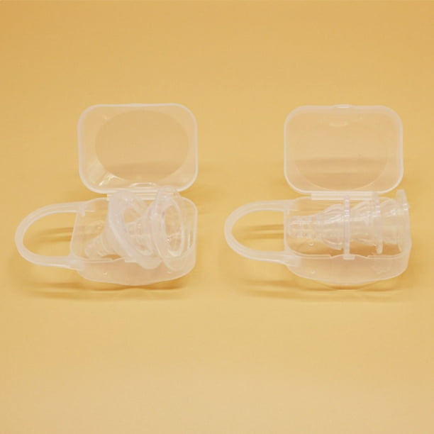 Caja de almacenamiento para chupetes, estuche transparente de PP para chupetes de bebés y niños Estuche para chupetes con rendimiento finamente ajustado