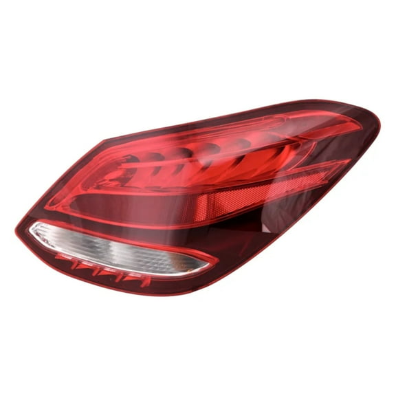 KarParts360 For Mercedes-Benz C400 2015 Tail Light Passenger Side | Clear And Red Lens | W205 Generation | 4-Door | With Bulbs | Replacement For MB2801143 | 2059061902